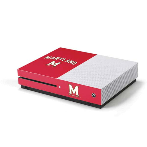 University of Maryland Collegiate Text Red Xbox One Skins